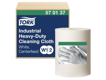 tork 570137 heavy duty bila prumyslova cistici uterka na roli 160 utrzku w1 w2 w3