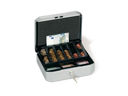 durable 1778 kovova pokladna euroboxx mini na mince a bankovky