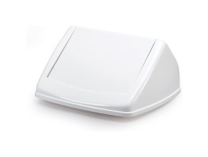 flip lid square 40 bily vyklopny poklop k odpadkovemu kosi durabin 40