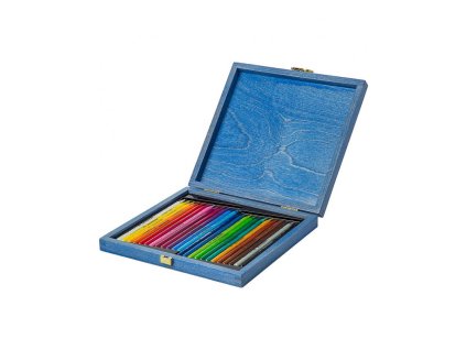 koh i noor 8758 souprava pastelek progresso v drevenem pouzdre 24 barev