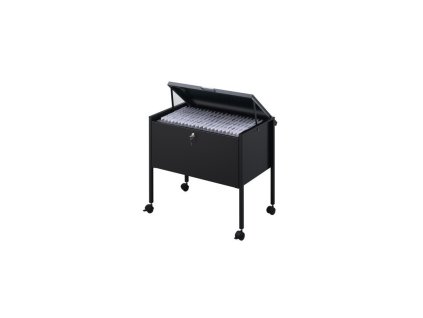 Durable 3099, Pojízdná kartotéka Eco 80, pro závěsné desky (Barva Černá)