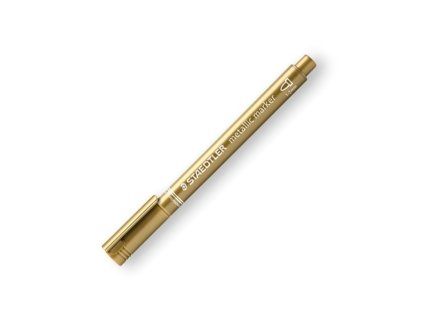 Staedtler Metallic marker 8323, permanentní metalický popisovač stopa 1-2  mm (Barva Zlatá)