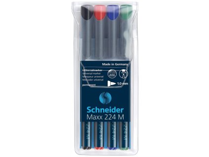 schneider maxx 224m popisovac permanentni mikrohrot stopa 1 mm sada 4 ks