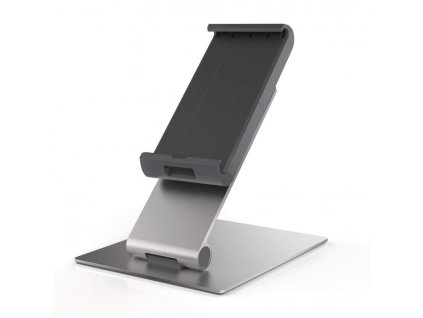 durable 8930 kovovy stolni drzak tabletu stribrny