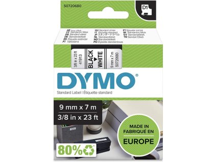dymo 40913 polyester paska 9mm x 7m typ d1 cerna na bile s0720680