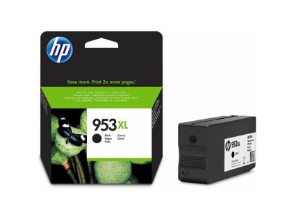 hp 953xl cerna originalni inkoustova kazeta s vysokou vyteznostil0s70ae