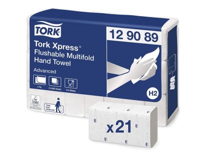 tork xpress 129089 flushable papirove rucniky multifold advanced bile splachovaci
