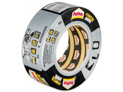 pattex power tape extra silna lepici paska stribrna 50x50 m
