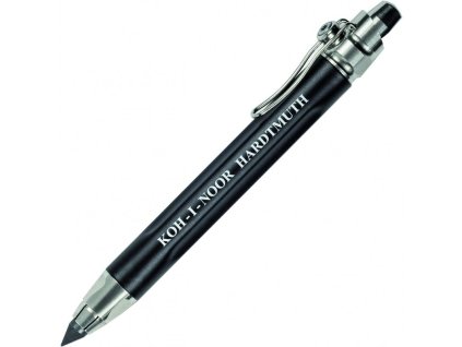 koh i noor mechanicka tuzka versatil 5311 lakovana cerna stribrne doplnky pro tuhy 56 mm