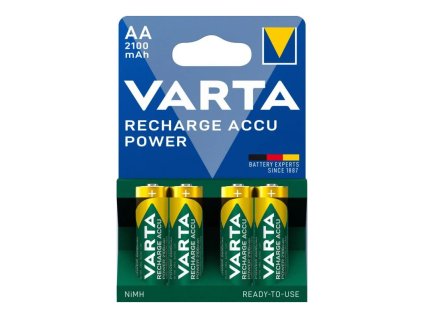 varta rechargeable accu tech ready2use baterie nabijeci aa nimh 4x2100 mah prednabite