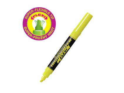 Centropen zvýrazňovač 8542 se super pružným hrotem, stopa 1-5 mm (Barva Žlutá)