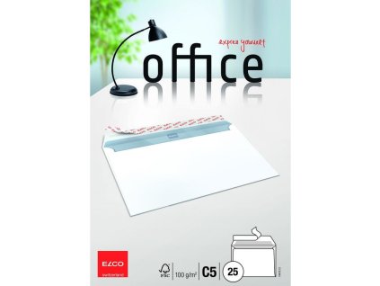 elco obalka c5 kolekce office samolepici s kryci paskou a vnitrni tisk 25 ks