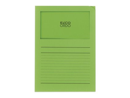 elco ordo classico zakladaci papirove desky s potiskem a oknem zelene 100ks