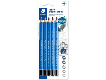 staedtler mars lumograph jumbo 100j sada silnych tuzek 5 ruznych tvrdosti blistr