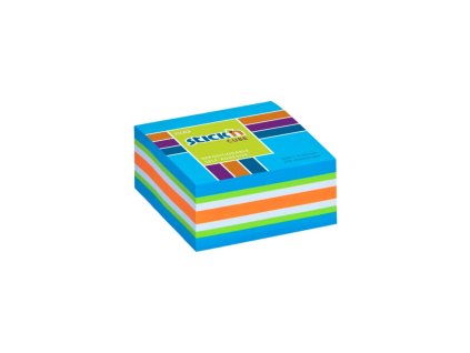 hopax 21535 samolepici minikostka 51x51 mm mix neon modry 250 listku