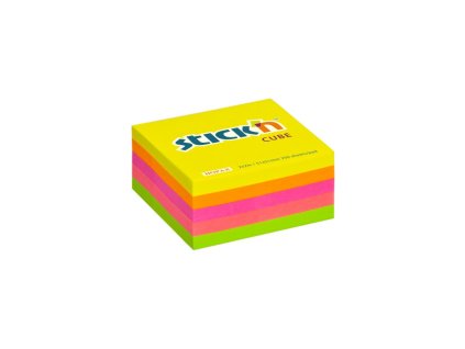 hopax samolepici kostky regular cube rozmer 51x51 mm neonovy mix 250 listku
