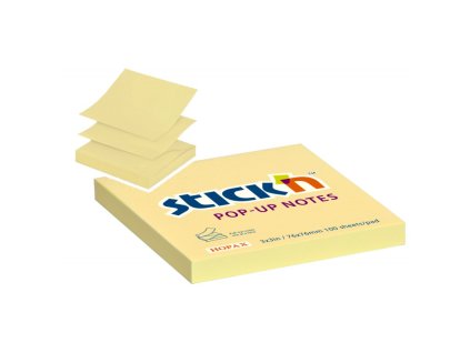 hopax samolepici blocky pop up notes rozmer 76x76 mm typ z zlute 100 listku