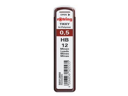 Tuhy do mikrotužky Rotring 0,5 HB, Tikky Hi-Polymer