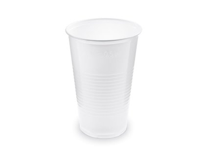 plastovy kelimek pp bily objem 500 ml baleni 50ks