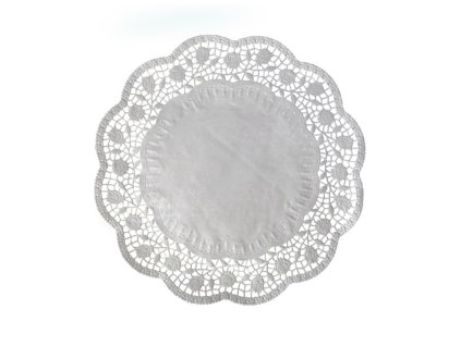 dekorativni krajky pod dort kulate prumer 36 cm 100 ks