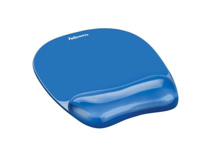 Fellowes CRYSTAL, gelová podložka pod myš a zápěstí (Barva Modrá)