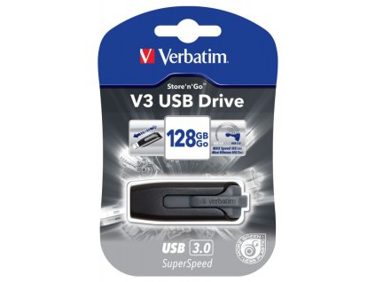 flashdisk verbatim store n go v3 drive 128gb usb 30 cerna