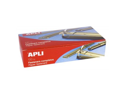 apli paper fasteners metalicke rychlovazaci spony na papir 100 ks