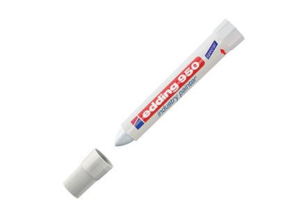 Permanentní pastový popisovač EDDING 950, kuželový hrot 10 mm (Barva Červená)