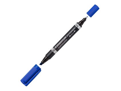 staedtler lumocolor permanent duo 348 oboustranny popisovac modry