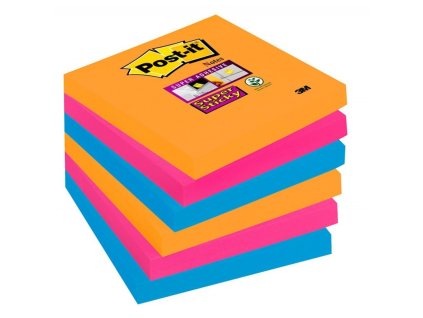 3m post it rio samolepici blocky super silne rozmer 76x76 mm 6x90 listku