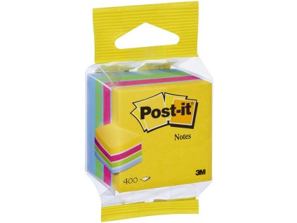 3m post it samolepici kostka 2012 multi colours rozmer 51x51 mm 400 listku