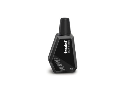 Razítková barva pro podušky Trodat, 28 ml (Barva Černá)