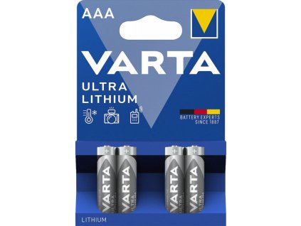 varta ultra lithium baterie mikrotuzkove aaa lr03 blistr 4ks