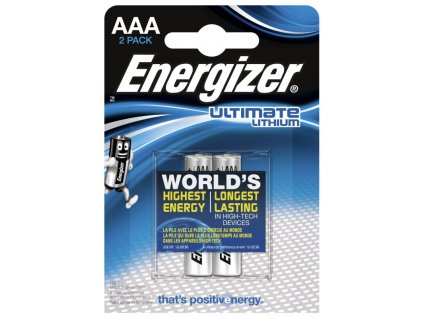 energizer ultimate lithium baterie mikrotuzkove aaa lr03 blistr 2ks