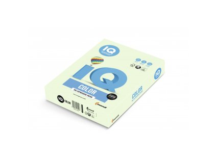 iq color barevny papir a4 80g pastelova svetle zelena gn27 500 ks