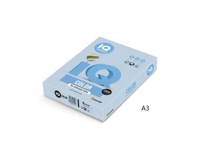 iq color barevny papir a3 80g pastelova ledove modra obl70 500 ks