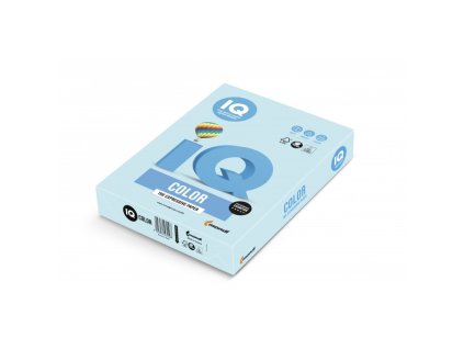 iq color barevny papir a4 80g pastelova stredne modra mb30 500 ks