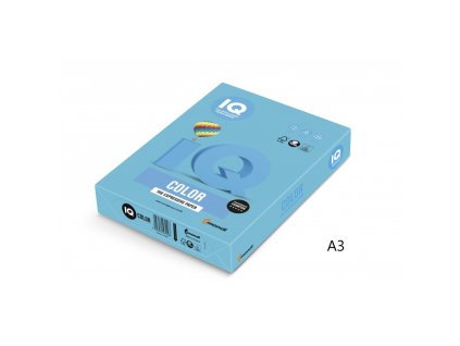 iq color barevny papir a3 80g intenzivni azurova ab48 500 ks