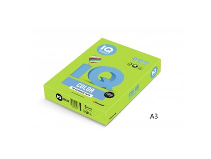 iq color barevny papir a3 80g intenzivni majove zelena ma42 500 ks