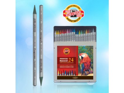 koh i noor 8784 souprava tuzek pastelovych v laku progresso akvarel 24 barev
