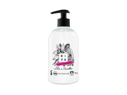 riva kremove mydlo hydratacni s pumpickou lilie a vanilka 500 ml