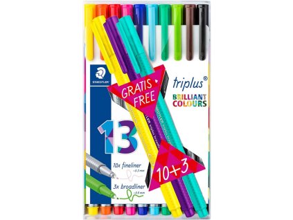 staedtler 334 triplus fineliner pen supertenky hrot sada 103 ks zdarma