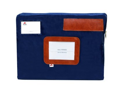 postovni taska na dokumenty modra 42x32 cm nepromokavy nylon