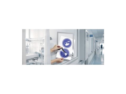informacni ramecek pro hygienicke predpisy samolepici stribrny 2 ks v baleni