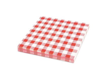 papirove ubrousky karo cervene 1 vrstve 33 x 33 cm 100 ks
