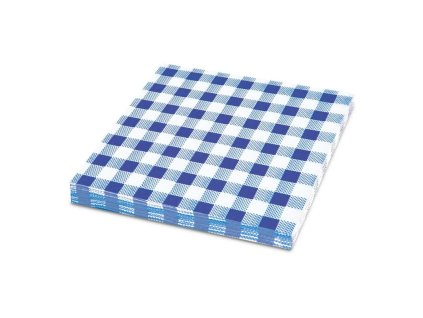 papirove ubrousky karo modre 1 vrstve 33 x 33 cm 100 ks