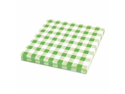 papirove ubrousky karo zelene 1 vrstve 33 x 33 cm 100 ks