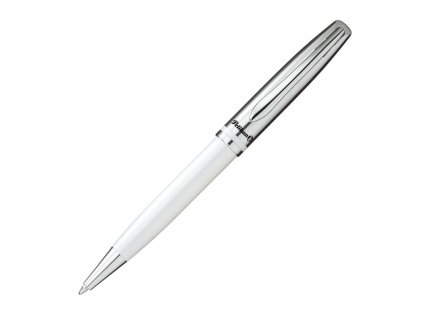 pelikan jazz kulickove pero k35 kovovy stribrny klip bile telo modre pisici