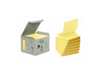 3m post it samolepici recyklovany blocek 330 1b rozmer 76x76 mm 6x100 listku tvar z