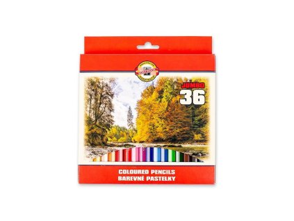 koh i noor 3385 jumbo silne pastelky sestihranne 36 ks
